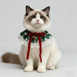 Teddy Pomeranian Cats Dogs Festive Accessories Holiday Pet Collar Christmas Bib for