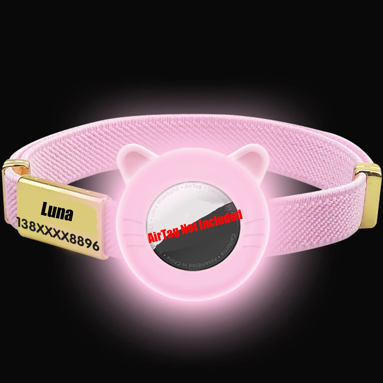 New Breakaway AirTag Tracker Cat Collar Free Custom Name Tag Kitten Collar with GPS Holder Case Anti-lost Adjustable Pet Collars - Image 18