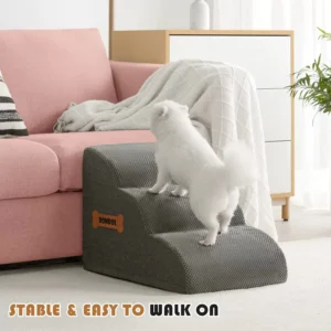 Ladder Dogs Pets Bone Handle Puppys Stairs Beside Sofa Bed Ramp for Dogs Protecting Pets Joint Safety Stairs for Elderly Dogs