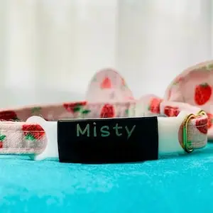 Cat Tags Slide on Pet Tag Custom Slide on Pet Id Tag Cat Name Tag Silent No Noise Slide Cat Collar Tag Gifts Name Phone Number - Image 11