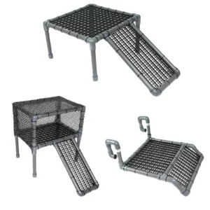 Turtle Ramp Resting Platform PP Safe Material Aquarium Dock Ladder Shelf for Pet Turtle Habitat Turtle House Equipment