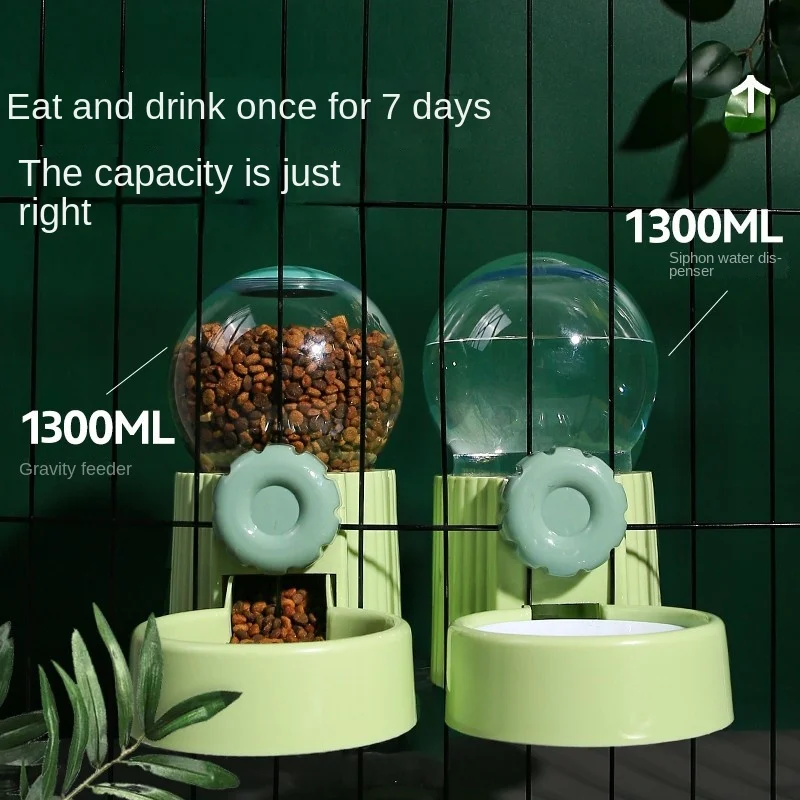 Automatic Pet Bowls Cage Hanging Feeder Dog Water Bottle Container Dispenser Bowl for Puppy Cats Pet Feeding Product Feeding Set - Image 3
