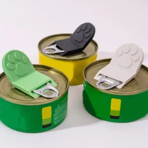 5pcs Cat Paw Cat Food Can Opener 3D Printing Colorful Can Opener Tool Portable Household Products Pet Corkscrew Cat