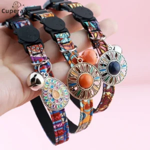 AirTag Cat Collar,Integrated GPS Cat Collar with Air Tag Holder & Bell,Adjustable Breakaway Cat Collar for Girl Boy Cats Puppies
