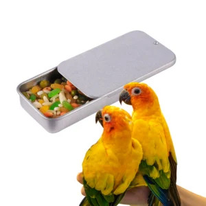 Mini Pet Bird Training Handheld Food Box Portable Outdoor Parrot Reward Feeding Box Easy To Store Bird Training Interactive Toys
