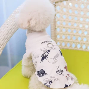 Dog T-shirt, summer thin pet clothing, spring and summer bichon small and medium-sized dog clothes, cat Yorkshire, can be direct