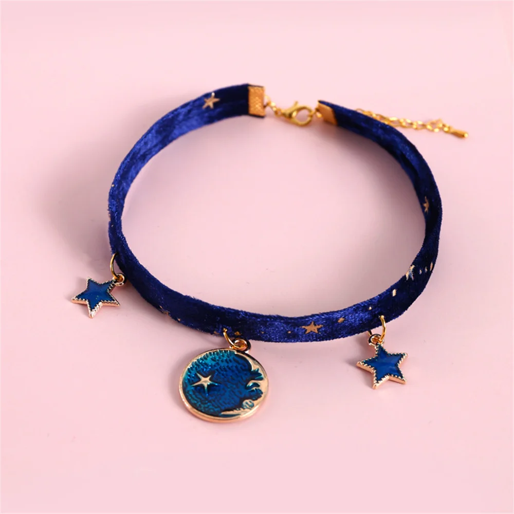 Multicolor Cat Collar Pet Collar Kitten Dog Tie Adjustable Neck Strap Cute Moon Star Puppy Cat Necklace Pets Accessories - Image 9