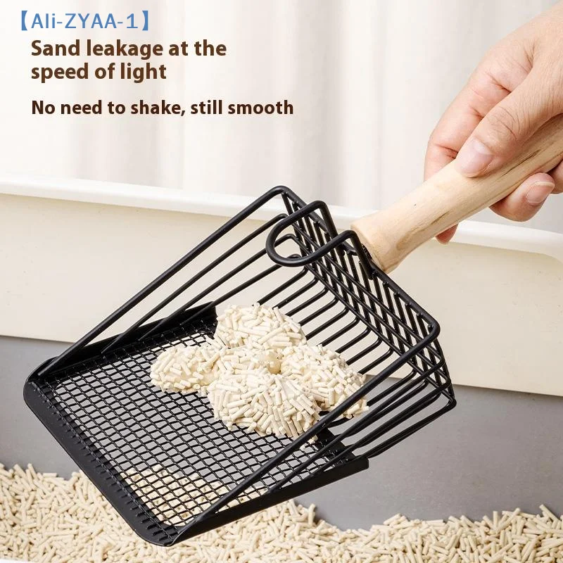 【ZYAA-1】Large Stainl Steel Metal Sand Ovel Poop Scooper Fine Hole Tofu Sand Litter Ovel Dirt Scoop Pet Supplies - Image 2