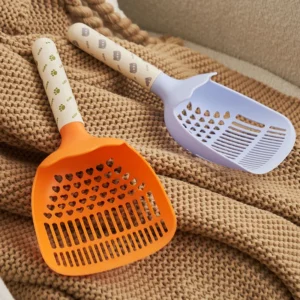 Fine Hole Cat Litter Scoop for Tofu Litter, Deep Shovel Sifter, Easy Clean Kitty Waste Removal Tool