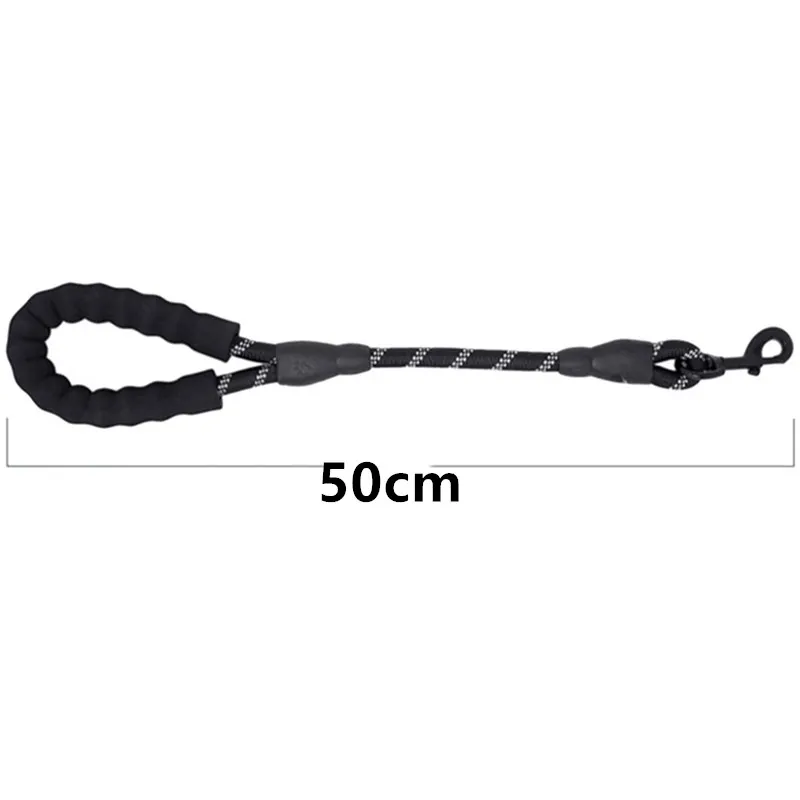 Dog Leash Short Leashes for Large Dog Walking Reflective Dogs Leash Comfortable Handle Pet Chain Rope Dogs Leashes Pet Supplies - Image 4
