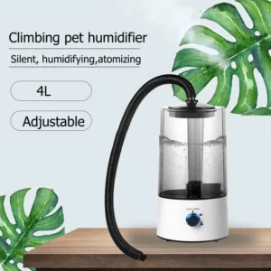 Mute Reptiles Humidifier 4L Large Capacity Mist Fogger Lizard Tortoise Atomizer Water Machine Telescopic for Amphibians Reptile