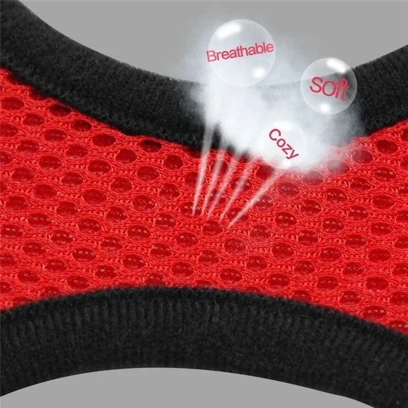Cat Harness Vest Walking Lead Leash Adjustable Mesh Polyester for Small Medium Dogs Puppy Pets - Image 2