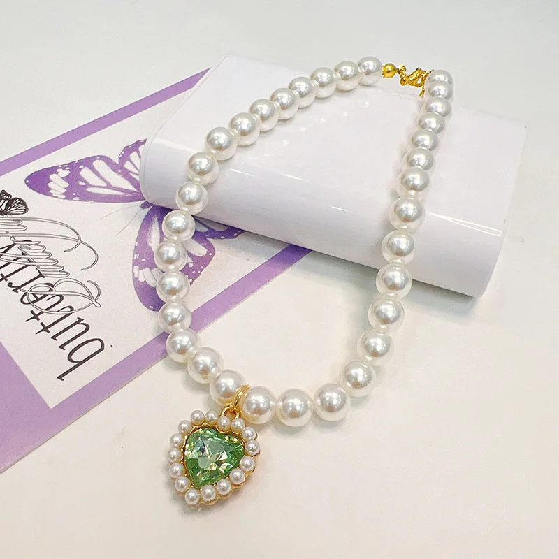 New Cute Exquisite Adjustable Cat Collar High Simulation Pearls Summer Pet Necklace Fashion Neck Decoration Supplies For Kitten - Image 10