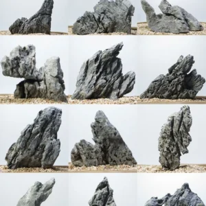 Large Size Natural Dragon Stone Aquarium Decoration Landscape Rock Fish Tank Ornament Potted Landscape Home Decorations