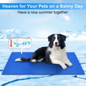 Dog Cooling Mat, Upgrade Cool mat for dogs, Super Scratch-Resistant & Non-Toxic Gel Cooling Pad Bed for Pet. Pressure Activated