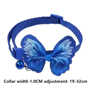 Adjustable Nylon Pet Collar Cute Butterfly Bow Tie with Bell for Cats Small Dogs Puppy Kitten Pet Grooming Accessories