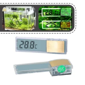 1pc Aquarium Thermometer 3D Digital LED Electronic Fish Tank Temperature Fish Turtle Temp Meter Aquarium Decoration