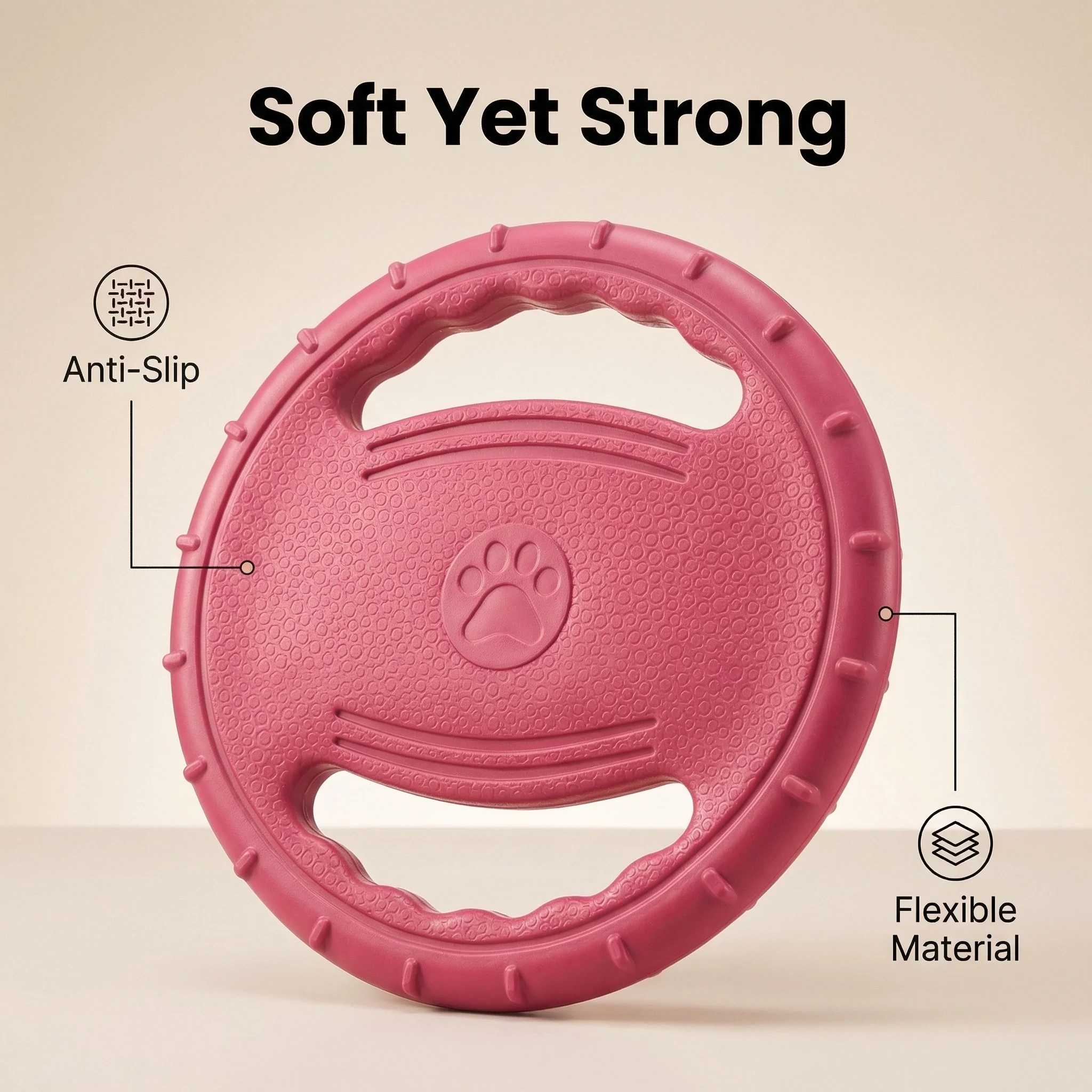 EVA Flying Disc Dog Training Toy Puppy Outdoor Interactive Game Playing Supplies Pet Chewing Flying Saucer Floating Water Toy - Image 5