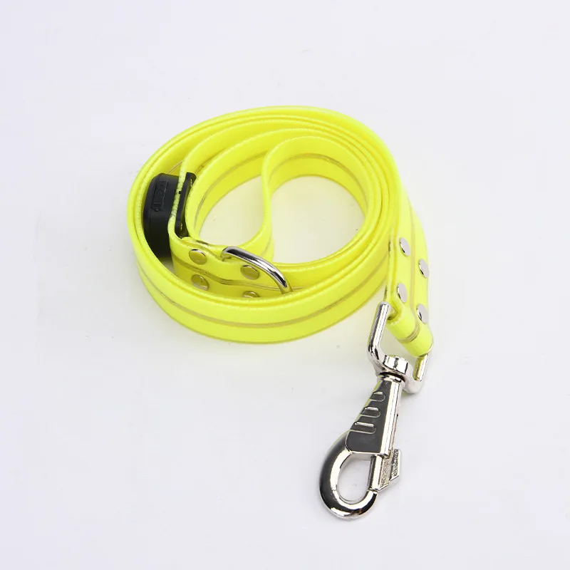 Pet light-up collar leash LED flashing collar USB charging dog walking pulling belt adjustable dog collar fashion pet supplies - Image 14
