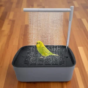 Automatic Parakeet Bird Bath Shower Parrot Shower Quiet Tub with Circulating Faucet Rechargeable Pet  Bathing Accessories