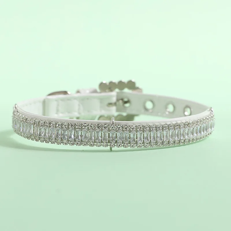 Fashion Cat Collar with Rhinestones Pet Pearl Necklace for Cats Puppy Rabbit Kitten Accessories Adjustable Collars Pets Supplies - Image 9