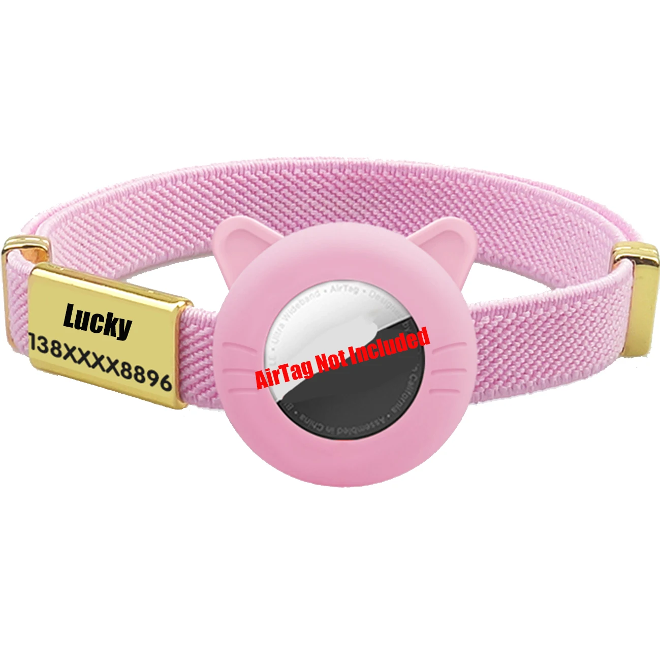 New Breakaway AirTag Tracker Cat Collar Free Custom Name Tag Kitten Collar with GPS Holder Case Anti-lost Adjustable Pet Collars - Image 7