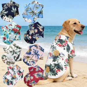 Hawaiian Style Pet Dog Clothe Summer SandBeach Dog Shirts for Small Medium Dogs Puppy Cat Clothing Ropa Perro Pug French Bulldog