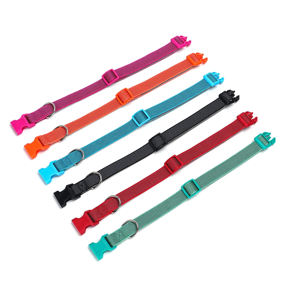 Reflective Pet Dog Collar Durable Nylon Dog Collars Necklace Adjustable Puppy Collars for Small Large Dog Pug Safety In Night - Image 4
