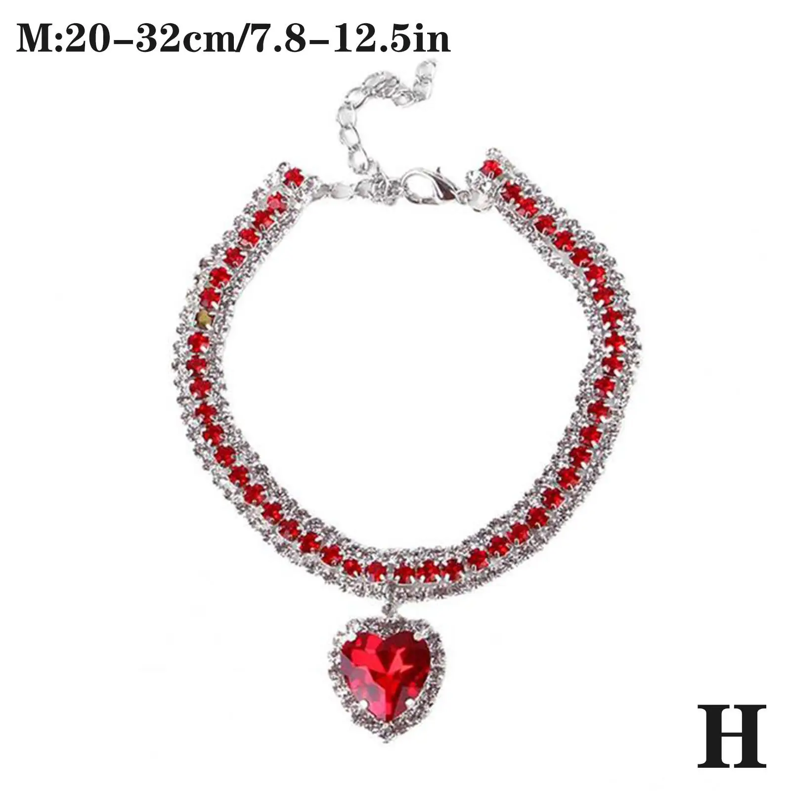 Luxury Diamond Pet Collar Cat Crystal Necklace Cute Love Pendant Dog Cat Puppies Bling Adjustable Rhinestone Pet Accessories - Image 10