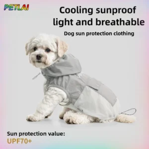 Dog cooling sun protective sunproof clothing pet UV Protective UPF Suit Clothing thin vest summer cool Coat Jacket dog cloehes