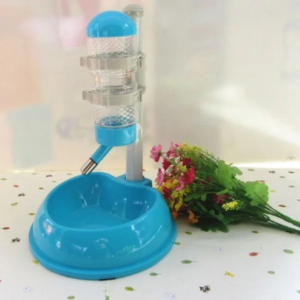 Pet Cat Dog Water Drinker Dispenser Food Stand Hamster Feeder Dish Bowl Bottle Automatic Fountain Drinker 4 Colors - Image 9