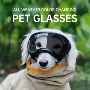 Color changing pet glasses, dog goggles, size dog sunglasses, snow glasses, UV resistant dog sunglasses