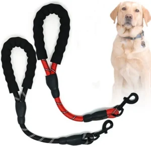Dog Leash Short Dogs Leash Reflective Dogs Leashes Comfort Handle Leashes for Dog Walking Rope Waterproof Pet Chain Pet Supplies