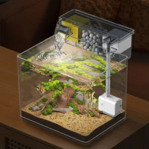 Wall Mounted Fish Tank Built-in Silent Waterfall Filter Box With Water Pump Circulating Circulating Water Purifier for Home