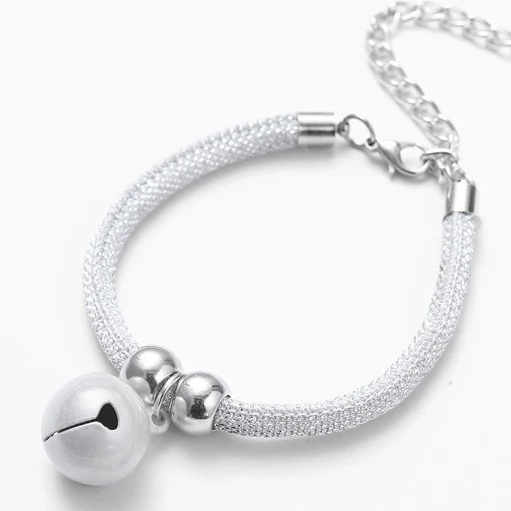 Fashion Pet Bell Collar Necklace Nylon Fabric Kitten Accessory Cats Collar With Extension Chain Cats Puppy Decoration Product - Image 7