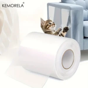 KEMORELA 1 Roll Cat Scratch Protector Self-Adhesive Scratch Protector Transparent Scratch Film Scratch Tape Furniture Sofa Wall