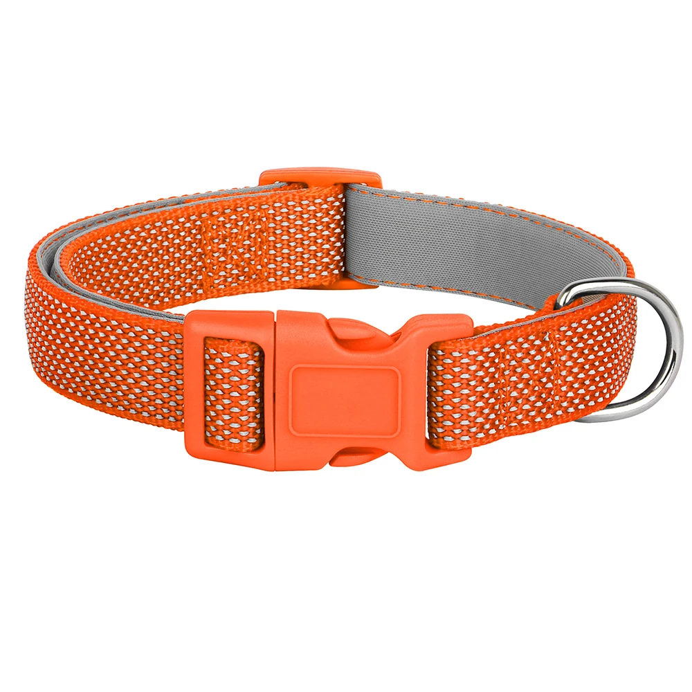 Reflective Pet Dog Collar Durable Nylon Dog Collars Necklace Adjustable Puppy Collars for Small Large Dog Pug Safety In Night - Image 7
