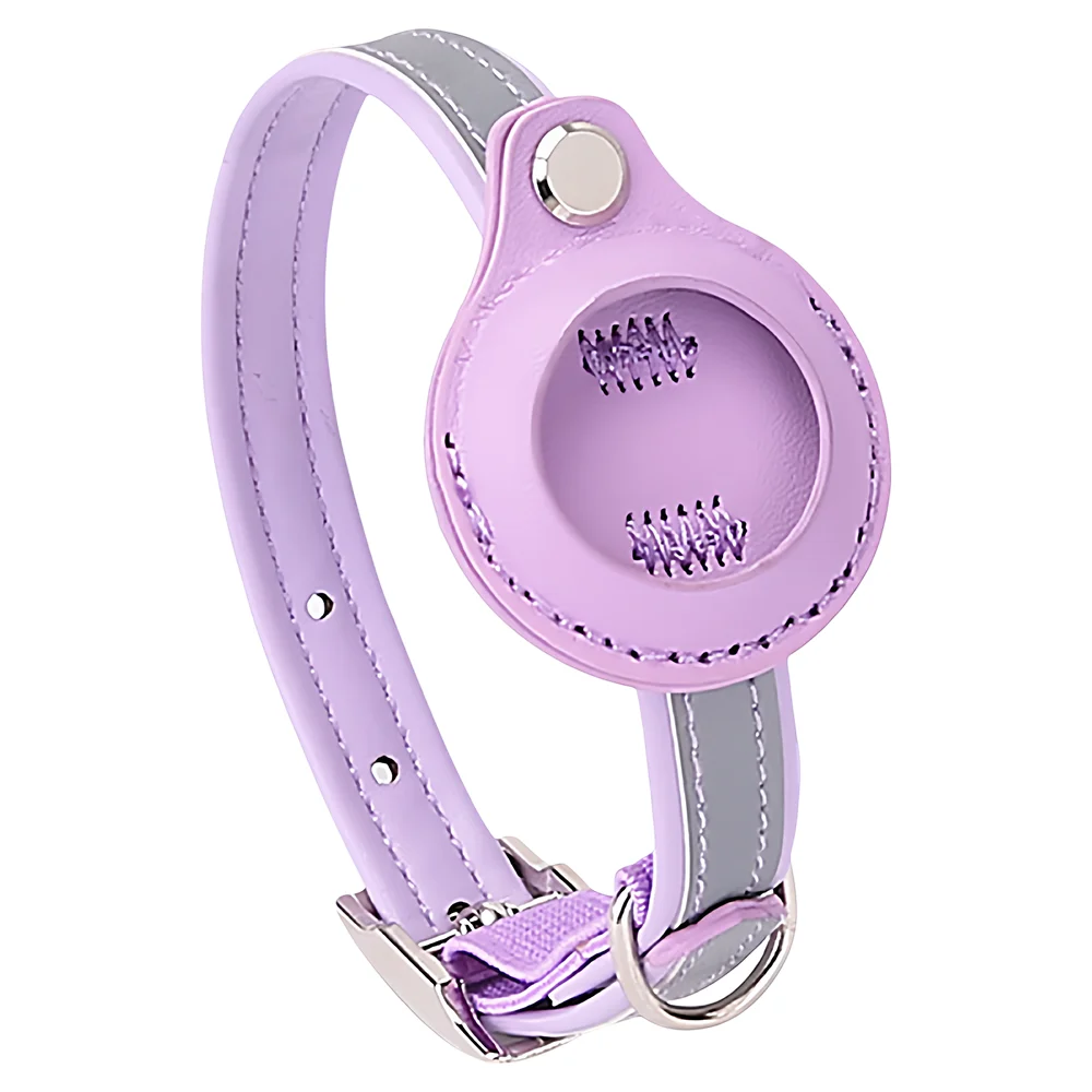 New Pet PU Cat Tracking Collar, Anti-Lost Reflective Locator Collar (No Airtag Included), Adjustable Cat Safety Collar, 1PC - Image 9