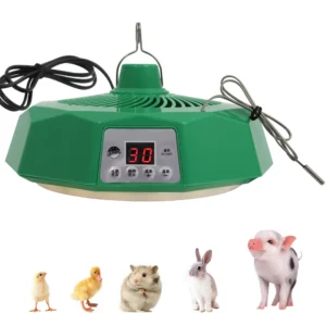 220V Pet Intelligent Heating Lamp Farm Temperature Control Air Warming Remote-control Lamp Heating Poultry Brooding Incubator