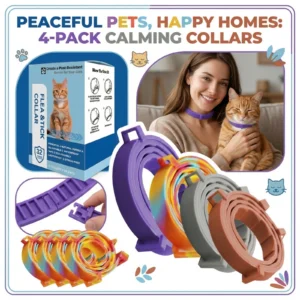 4-Pack Adjustable Pet Soothing And Soothing Collar For Cat