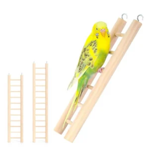 Birdie Basics 13-Step Wood Ladder Bird Toys Ladder Hanging Bird Ladder Parrot Step Ladders Cage Hanging Bird Climbing Toys 4 Siz