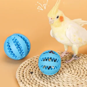 Bird Toys Conures Feeder Toys Parakeets Foot Talon Toy Foraging Ball Cockatiel Chewing Training Rattle Balls Parrot Cage Toys
