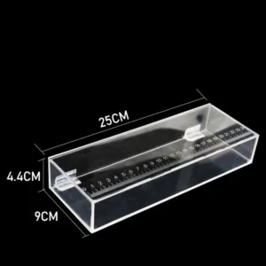 Transparent Fish Viewing Box Mini Rectangle Acrylic Fish Tank Broken Resistant Micro Landscape Desktop Goldfish Bowl Tortoise