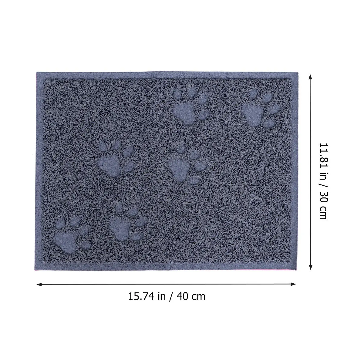 30x40cm Cat Litter Mat Strong PVC Dog Cat Cleaning Carpet Dirt Grabbing Design Front Back Door Use Shake Vacuum Gray - Image 4