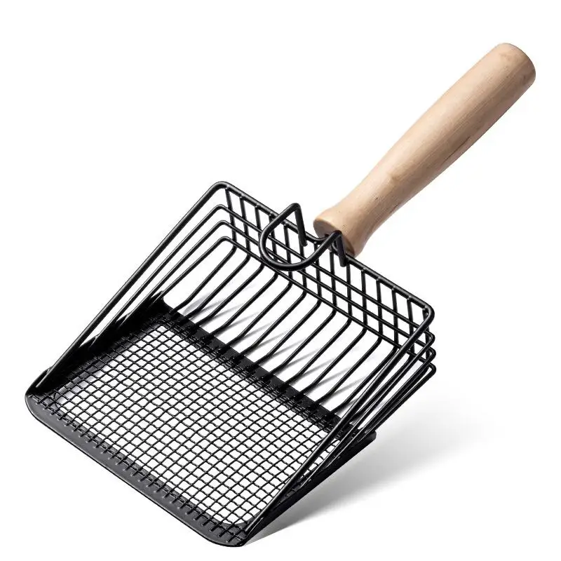 【ZYAA-1】Large Stainl Steel Metal Sand Ovel Poop Scooper Fine Hole Tofu Sand Litter Ovel Dirt Scoop Pet Supplies - Image 7