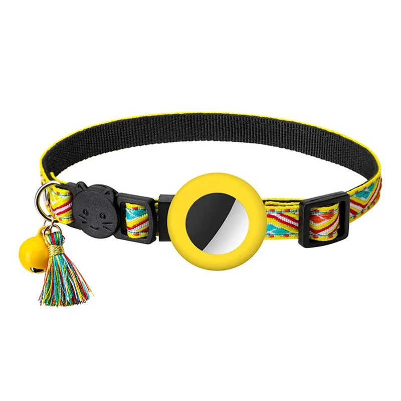 New Airtag Pet Collar Adjustable Nylon Puppy Cat Collar With Bell Anti-lost Pet Necklace With Apple Airtag Holder Pet Supplies - Image 11