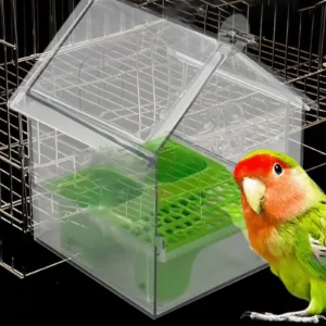 ABS Bird Feeder Prevent Scattering Bird Feeding Bowl Hanging Multifunction Bird Bath Parakeets Bathtub Bird Cage Accessories