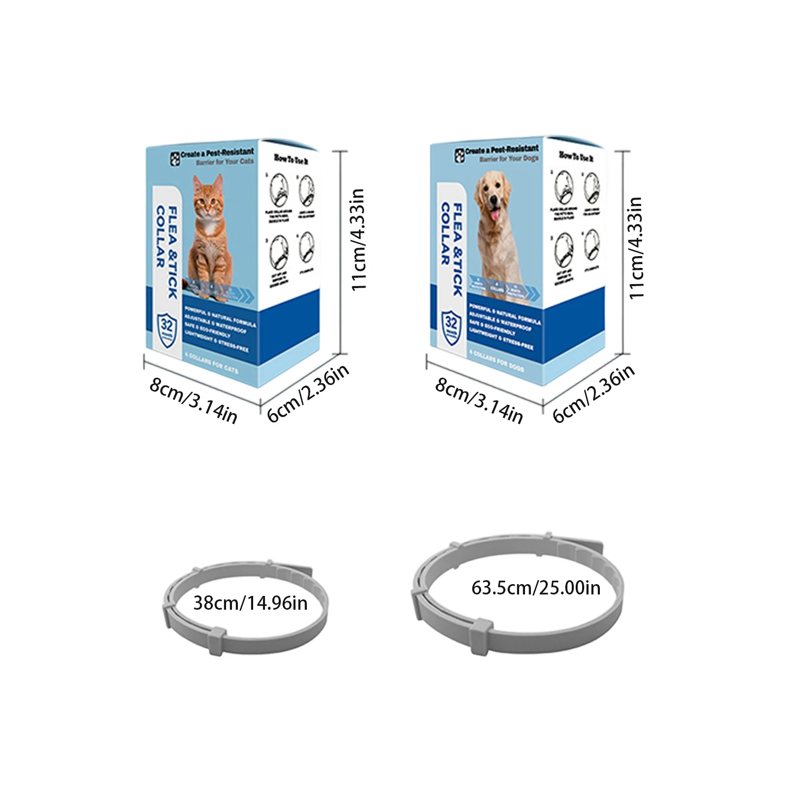 4-Pack Adjustable Pet Soothing And Soothing Collar For Cat - Image 6