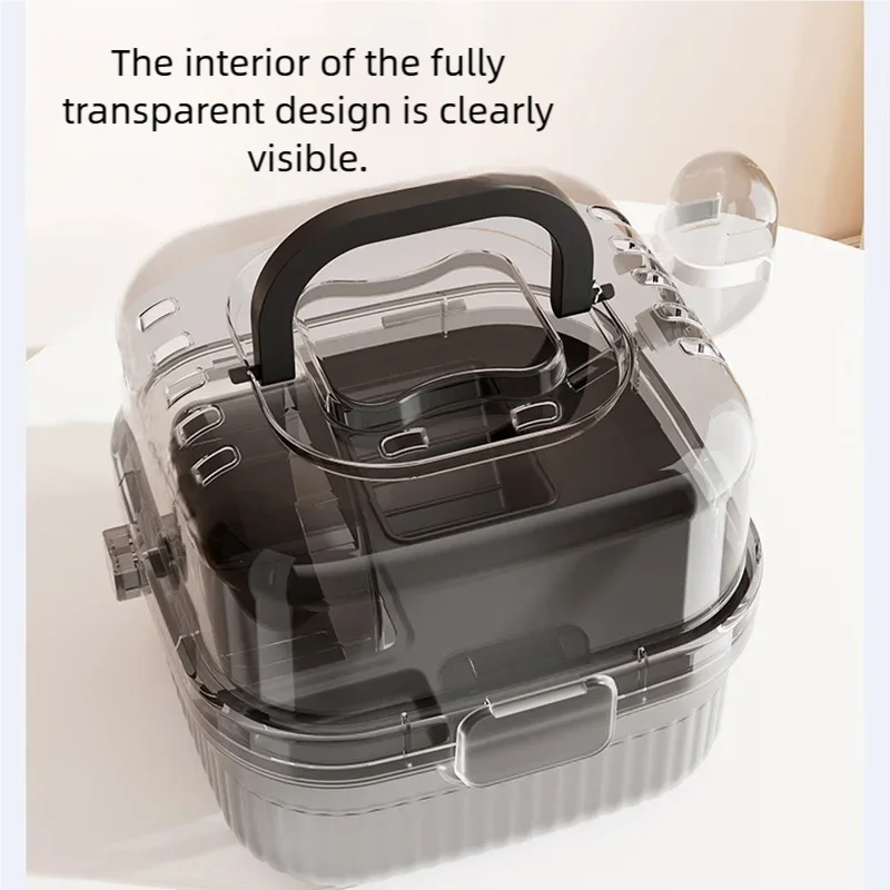 Hamster travel Cage lightweight chinchilla carrier bag with handle,breathable hamster habitat with water bottle,large capacity - Image 2