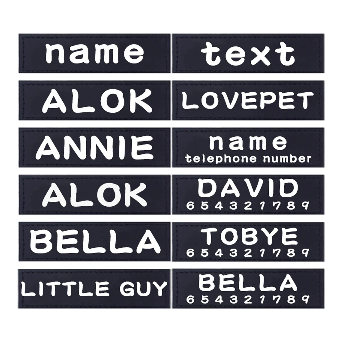 Custom Dog ID Tags For Harness Pet Name Anti-lost number Clothes Patches Dog Paw Print LOGO Personality Labels - Image 15